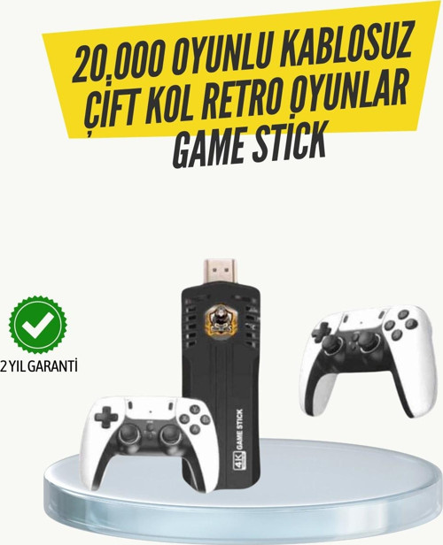Kablosuz Retro Oyun Konsolu – Geniş Oyun Kütüphanesi ve HD Görüntü ile Sonsuz Eğlence
