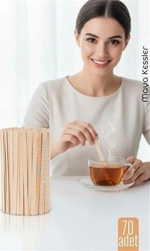 Ahşap Karıştırıcı Kaşık – 70'li Paket | Çay, Kahve ve Servis İçin Hijyenik ve Pratik!
