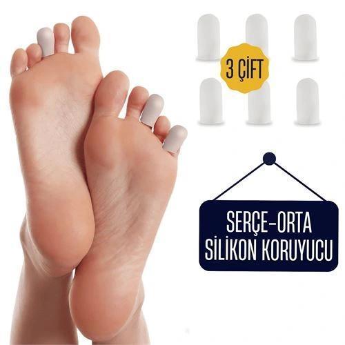 6 ADET Serçe Parmak İçin Silikon Koruyucu