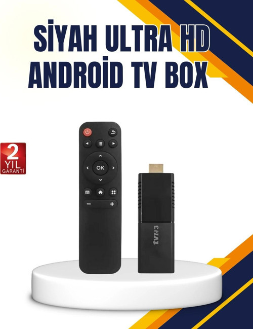 Android TV Stick 4K Ultra HD Görüntü Destekli