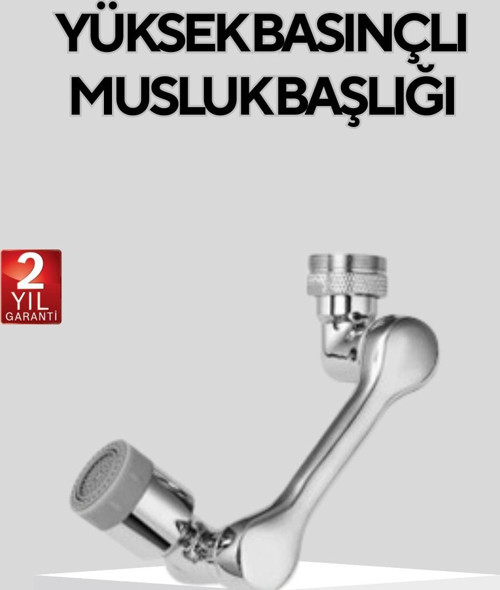 Döner Musluk Başlığı Çok Açılı Robotik Kol Su Tasarruflu