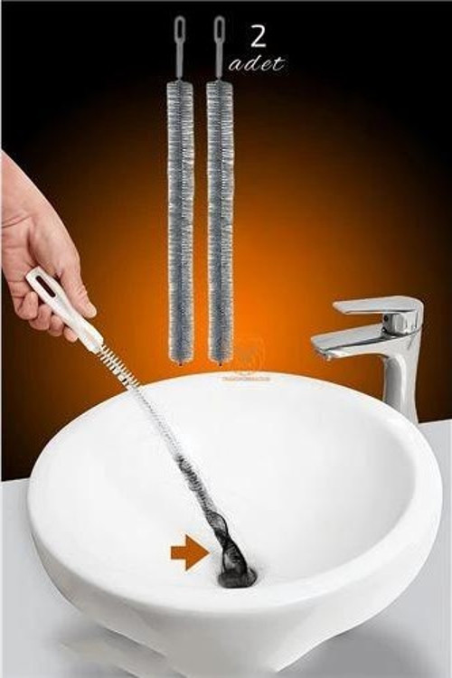 Mutfak Banyo Lavabo Gider Açma Fırçası 2 Adet