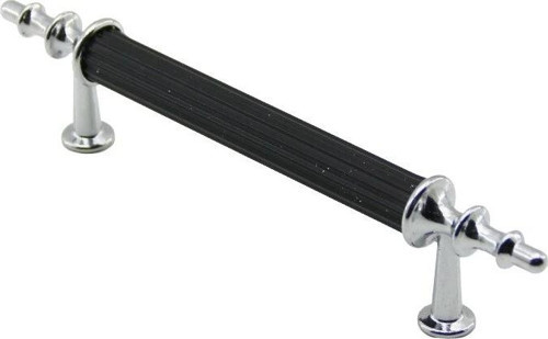 10 ADET KROM - SİYAH BORU KULP 9.6CM (5047)