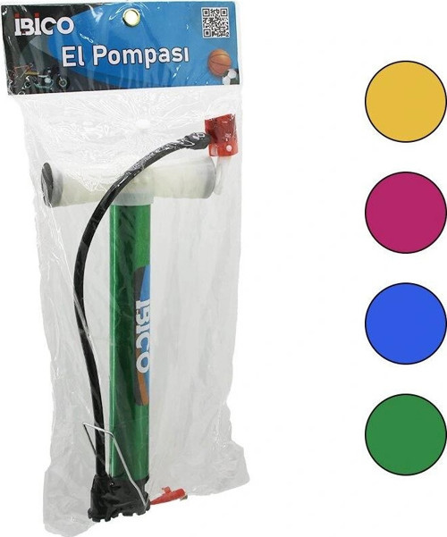 İRAN EL POMPASI METAL GÖVDE PLASTİK KOL - ALTLIK 30CM TOP - BİSİKLET - MOTOR (5047)