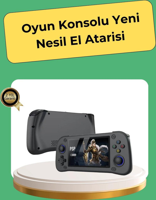 Retro ve Modern Oyun Destekli Taşınabilir Konsol 64GB Kart Dahil