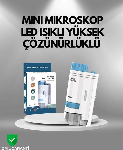 ABS Gövdeli Öğrenci ve Hobi Mikroskobu – Mavi Renk