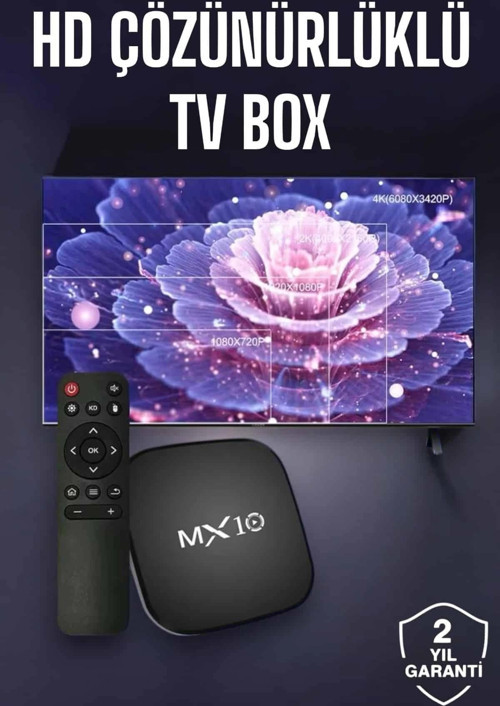 TV Box Android Uyumlu 4 Çekirdekli WİFİ Bağlantılı 4K