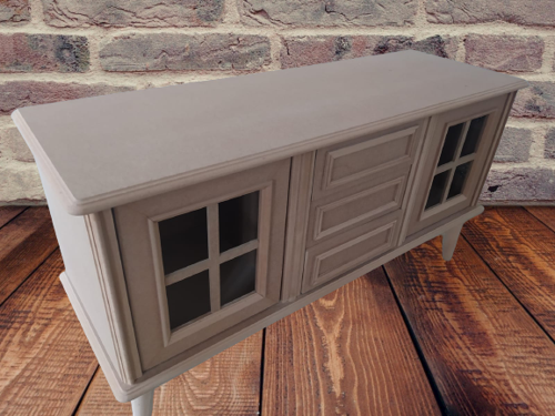 Tv Sehpa ST 17424  Windovs Nakış Klasik Model Ahşap Kayın RETRO Ayak HAM El Yapımı