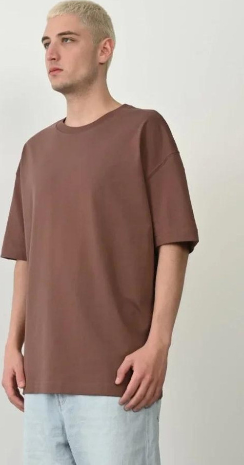 Unisex Basic Bisiklet Yaka Oversize TShirt