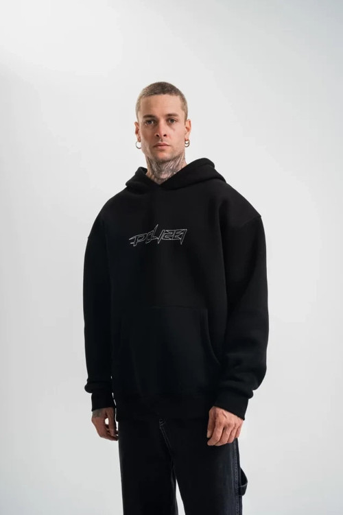 Unisex Üç İplik Kapşonlu Nakışlı SweatShirt