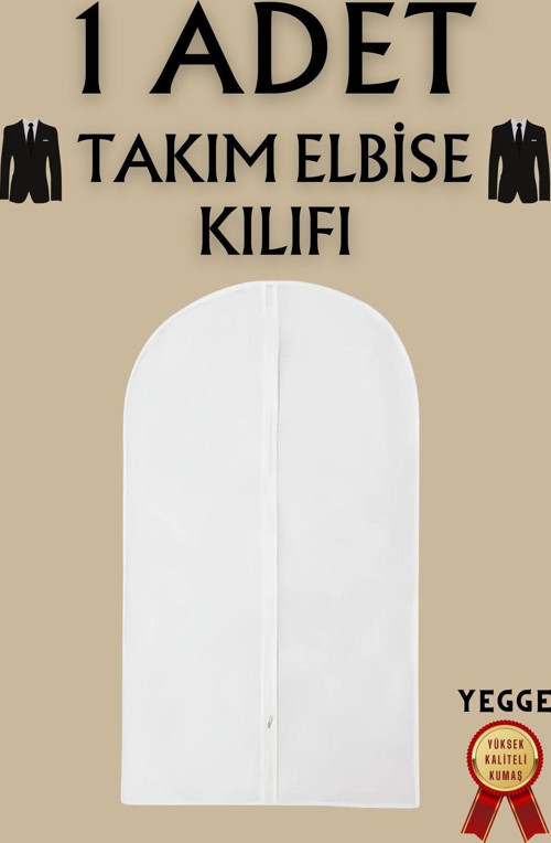 Takım Elbise Kılıfı, Kıyafet, Elbise Koruma Taşıma Kılıfı, Beyaz Gamboç , Elbise Hurcu