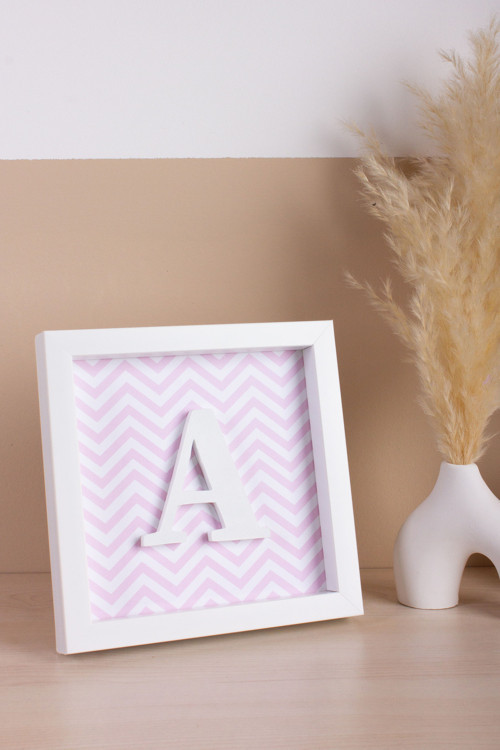 Baş Harfli Kişiye Özel Dekoratif Bebek Çerçevesi