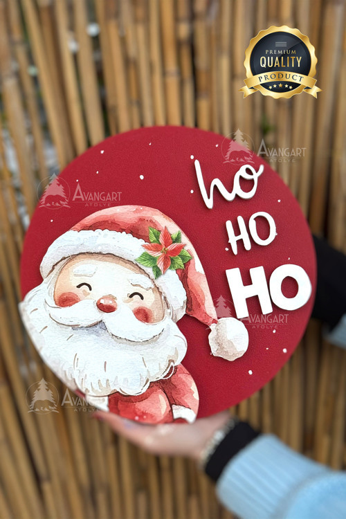 YILBAŞI TEMALI AHŞAP KAPI SÜSÜ