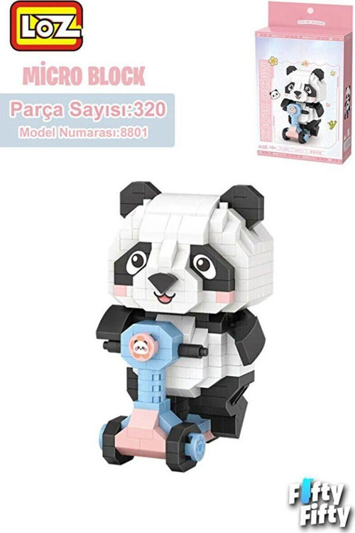 LZ8801 PANDA SCOOTER BLOCK OYUNCAK 320 PARÇA