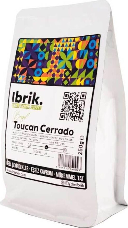 Brazil Toucan Cerrado Single Origin Çekirdek Kahve 250Gr