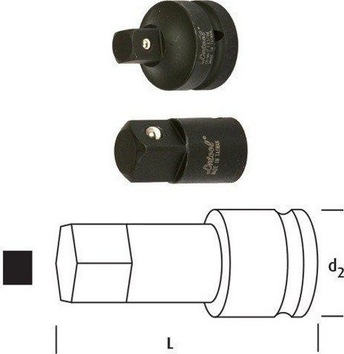 LN34-12AD LOKMA ADAPTÖR 1/2" 3/4"-1/2"
