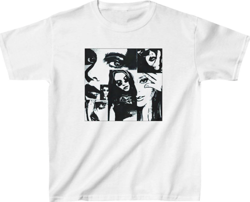 Unisex Çocuk Baskılı T-Shirt - Beyaz