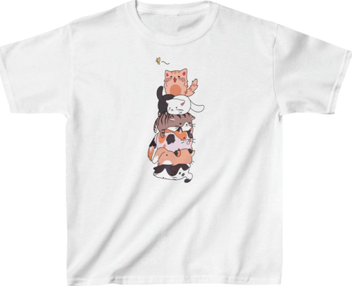 Çocuk Unisex Baskılı T-Shirt - Beyaz