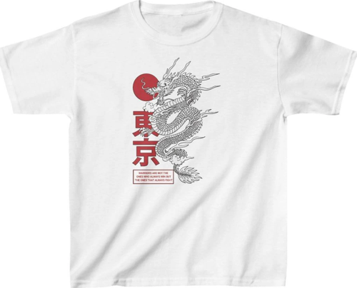 Unisex Çocuk Baskılı T-Shirt - Beyaz