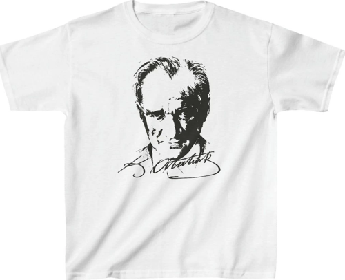 Çocuk Unisex Baskılı T-Shirt - Beyaz