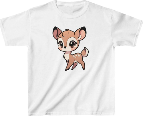 Unisex Çocuk Baskılı T-Shirt - Beyaz