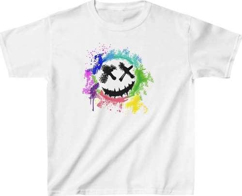 Unisex Çocuk Baskılı T-Shirt - Beyaz