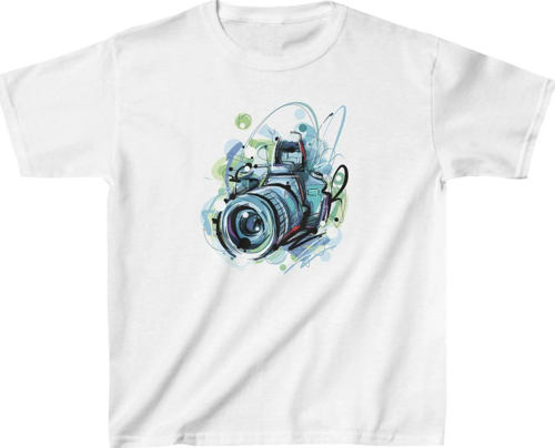 Unisex Çocuk Baskılı T-Shirt - Beyaz