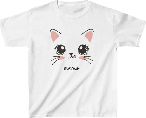 Unisex Çocuk Baskılı T-Shirt - Beyaz