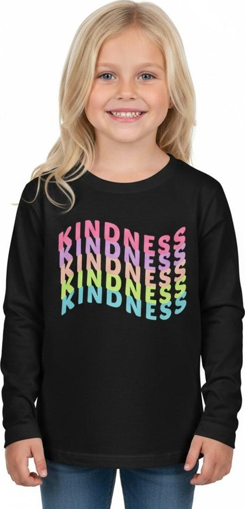 Kindness Uzun Kollu Kız Çocuk Tişört