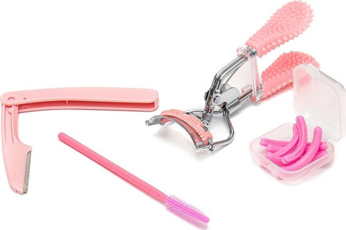 Lüks Kirpik Kıvırıcı, Ustura, Makyaj Fırça Seti