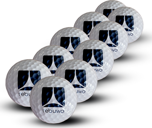 Kauçuk Çekirdekli Surlyn Kaplama Golf Topu – 13 cm Çevre (≈ Ø 4,1 cm) 10 Adet