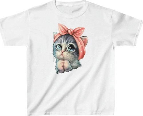 Çocuk Unisex Baskılı T-Shirt - Beyaz