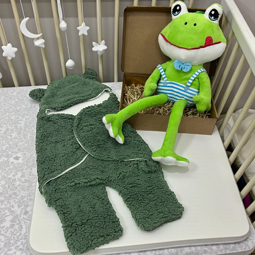 KURBAĞA BEBEK HEDİYE SETİ - RYZ0010 - Yeşil - 0 - 12 Ay Yeşil