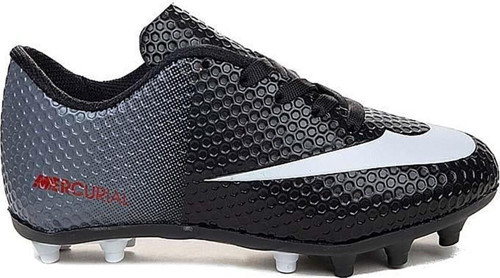 Wlk Siyah Beyaz Krampon Erkek Çocuk Futbol Ayakkabı