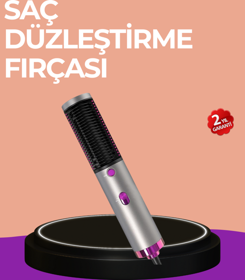 Hacim Veren ve Saç Elektriklenmesini Önleyen Sıcak Hava Fırçası