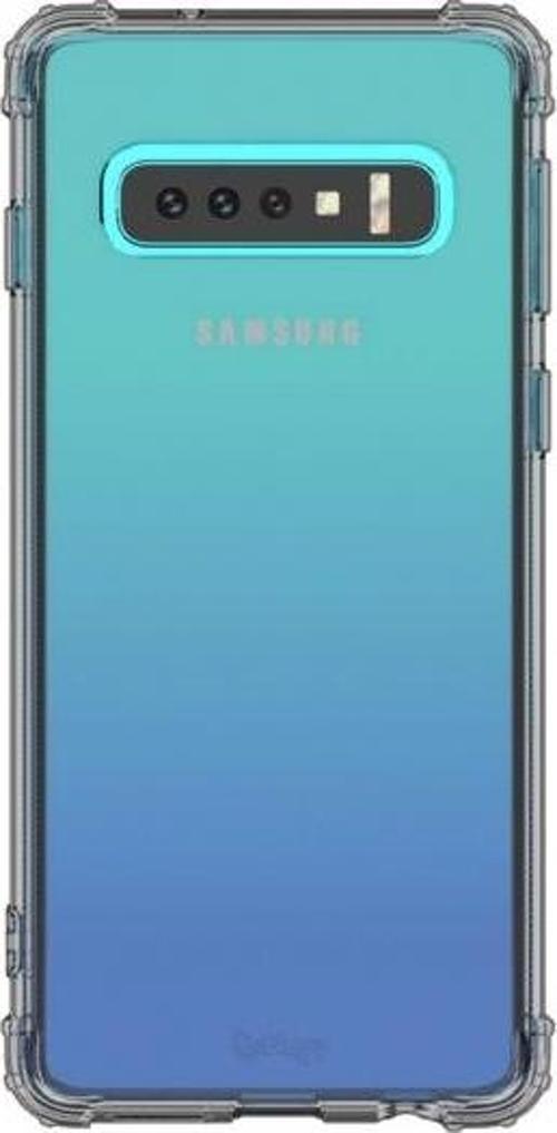 Galaxy S10 Plus ile Uyumlu Crystal Fit Kılıf Smoke Black