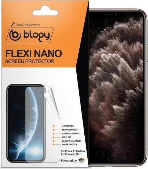 Blogy iPhone 11 Pro Max / Xs Max ile Uyumlu Flexi Nano Ekran Koruyucu