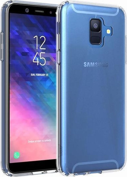 Galaxy A6 2018 ile Uyumlu Air Hybrid Kılıf Crystal Clear