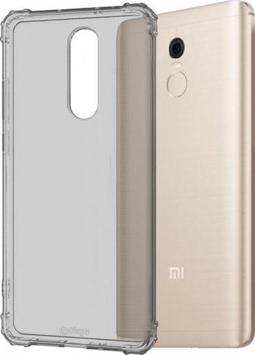 Red MI 5 Plus ile Uyumlu Crystal Fit Kılıf Smoke Black