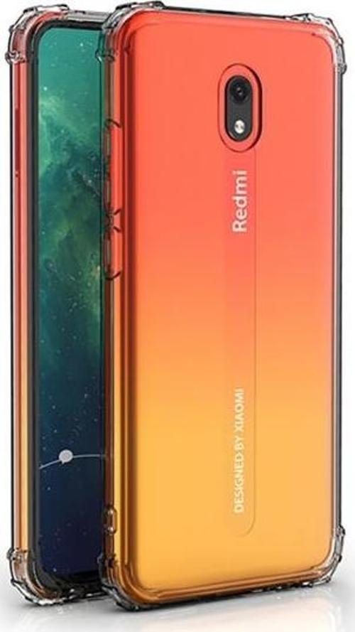 RedMi 8A ile Uyumlu Crystal Fit Kılıf Crystal Clear