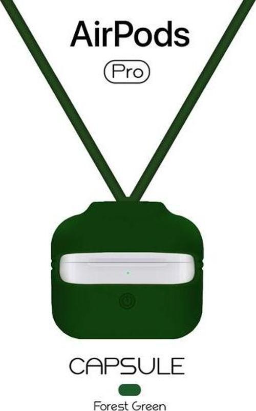 Blogy AirPods Pro ile Uyumlu Silikon Kılıf Forest Green