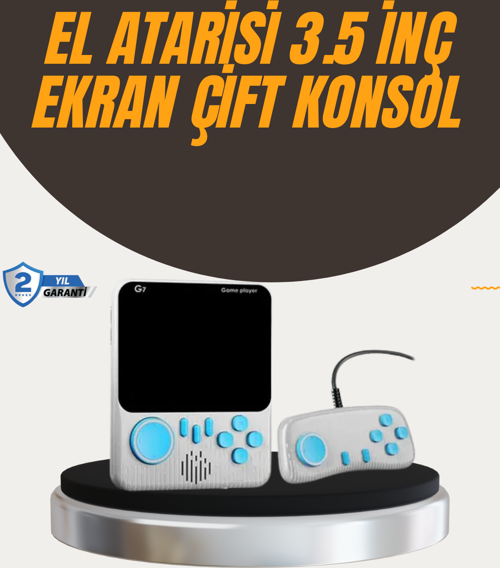 İki Kişilik Oyun Deneyimi Sunan Taşınabilir Retro Konsol