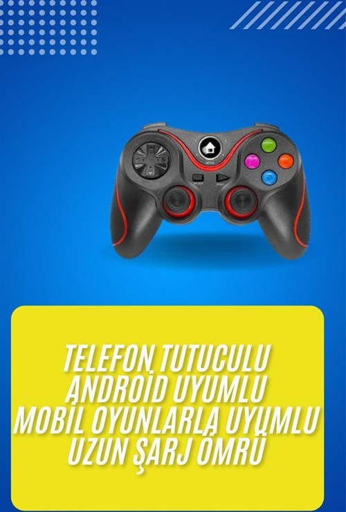 Kablosuz Oyun Kolu Bluetooth Joystick Gamepad Android Uyumlu