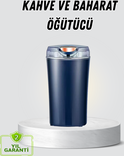 Kahve ve Baharat Öğütücü Otomatik Mekanizmalı Dayanıklı Çelik