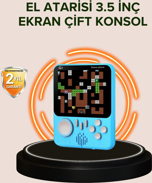 TV Bağlantılı Çift Oyunculu Şarjlı Retro Gamepad Seti