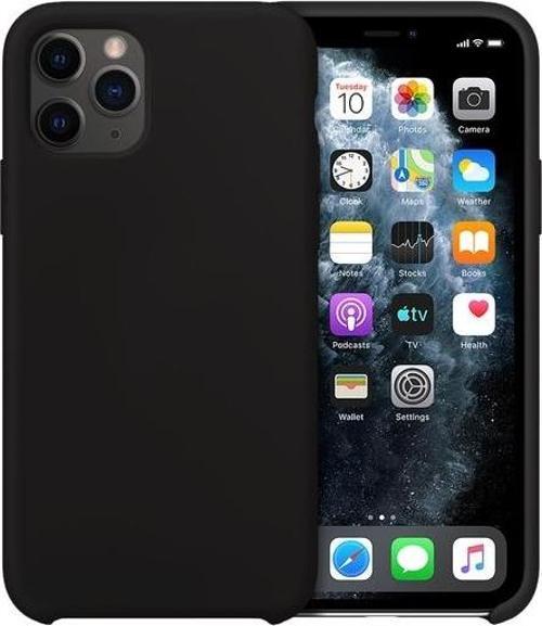 iPhone 11 Pro ile Uyumlu Rubber Fit Kılıf Black