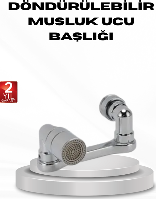 1080 Derece Musluk Aparatı – Tüm Lavabolara Uygun Esnek Başlık ve Su Akış Kontrolü