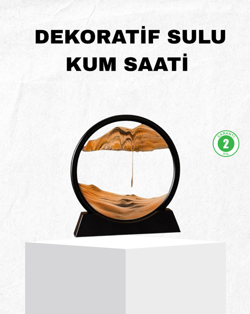 Dekoratif Kum Saati – Şık Masa Üstü Aksesuar, Dayanıklı Malzeme, Modern ve Klasik Tasarım