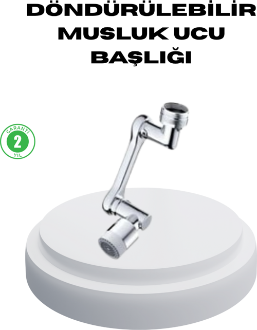 Dönebilir Musluk Başlığı – Lavabo Temizliği ve El-Yüz Yıkamada Maksimum Rahatlık