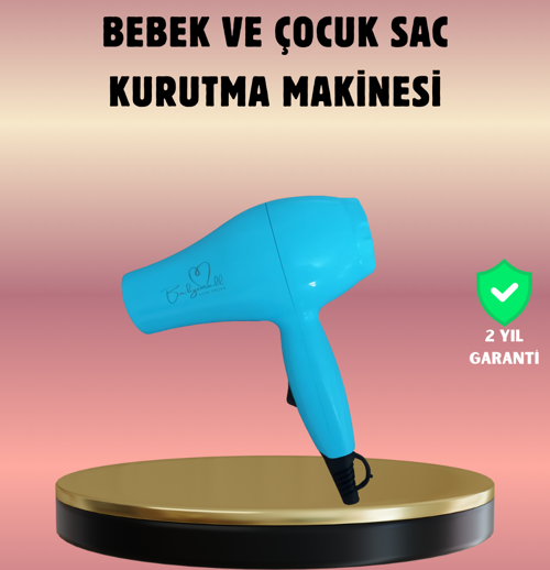 Çocuklara Uygun Saç Kurutma Makinesi – Güvenli, Yumuşak ve Nazik Kurutma Deneyimi